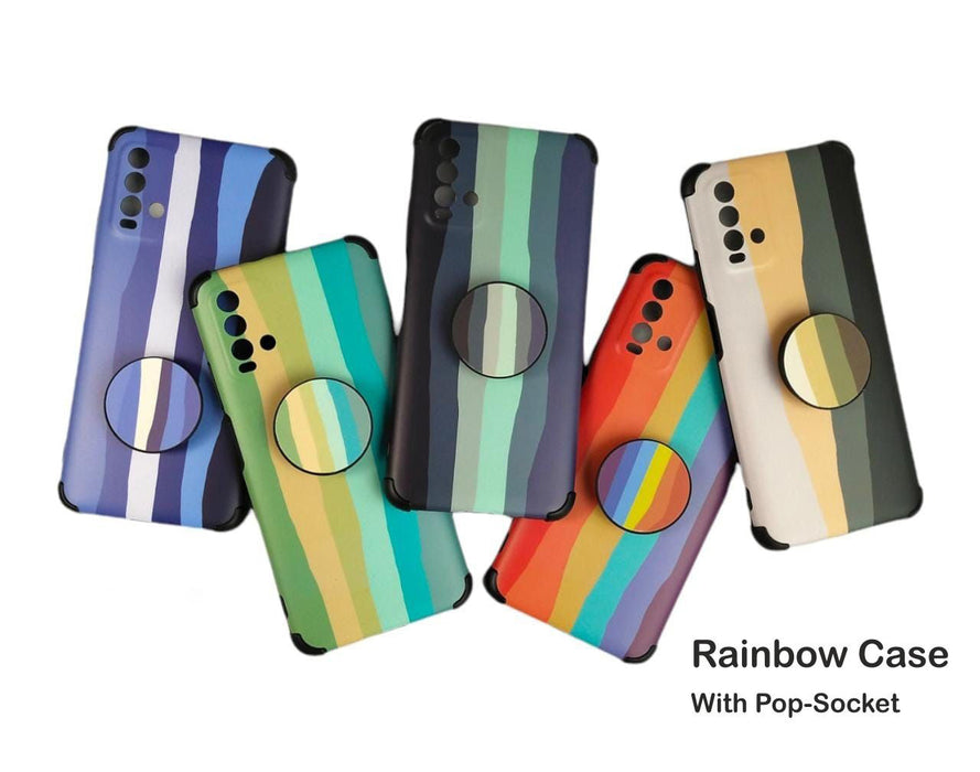 Rainbow With Holder Hard Case For Oppo