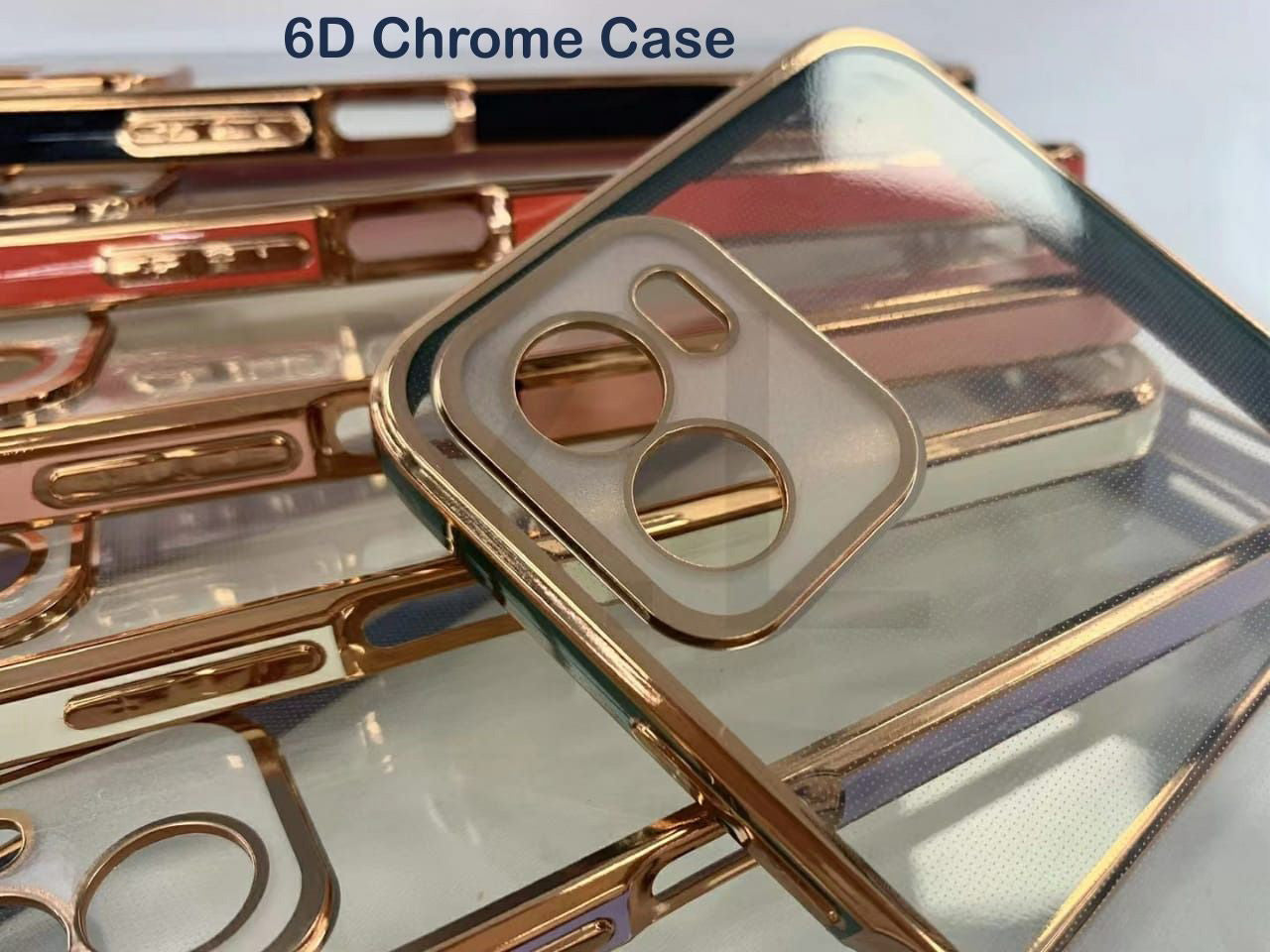 ओप्पो के लिए 6D गोल्डन क्रोम केस