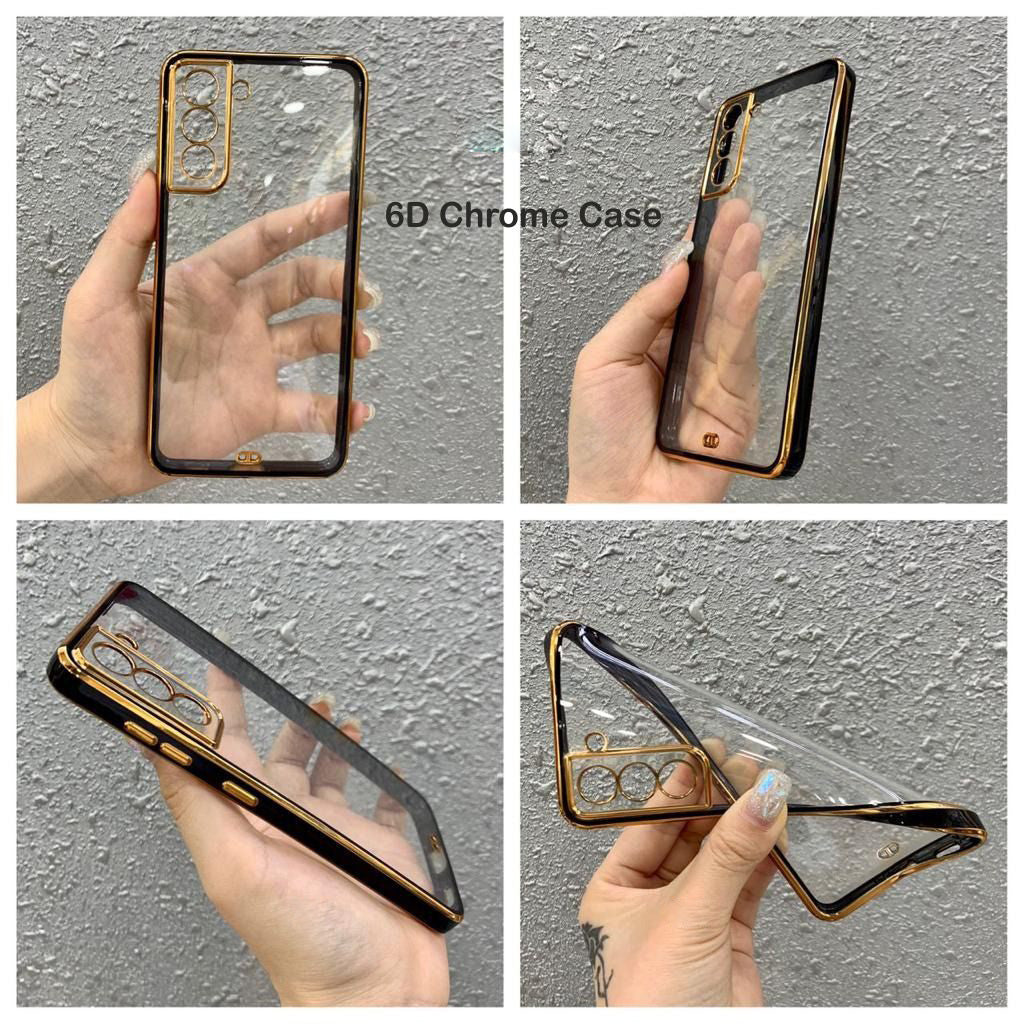 ओप्पो के लिए 6D गोल्डन क्रोम केस