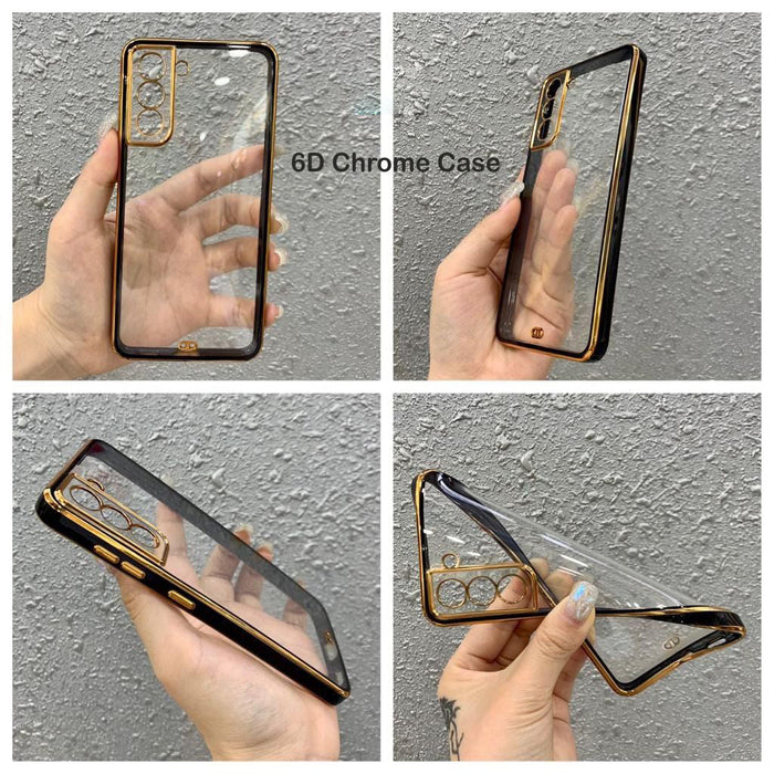 6D Golden Chrome Case For Redmi
