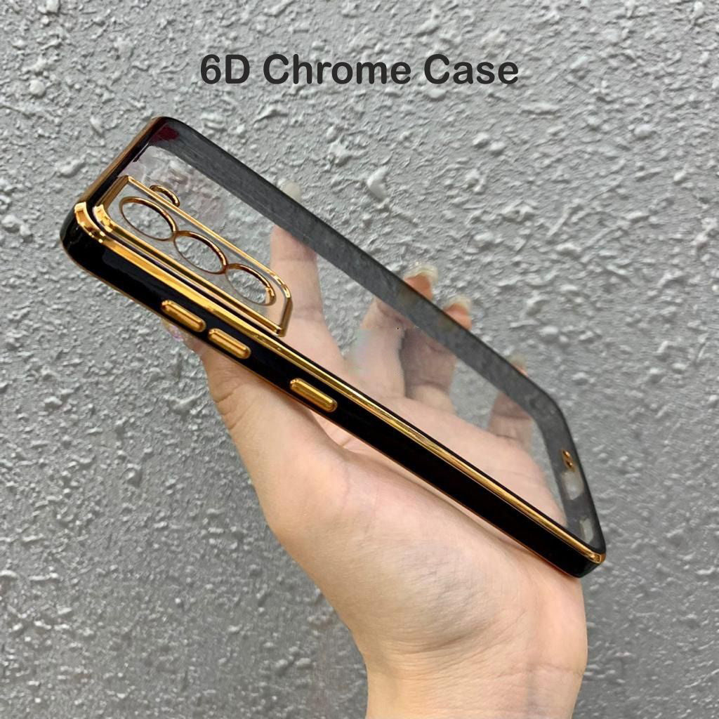 ओप्पो के लिए 6D गोल्डन क्रोम केस