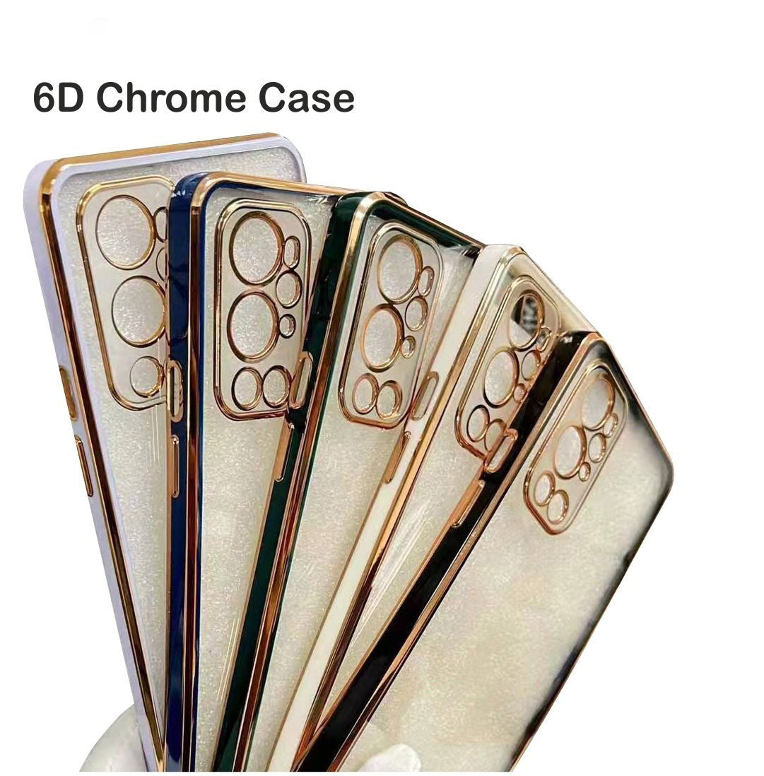 ओप्पो के लिए 6D गोल्डन क्रोम केस