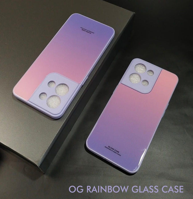 Rainbow Glass Hard Case For Oppo