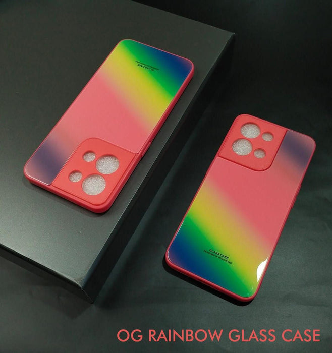 Rainbow Glass Hard Case For Redmi