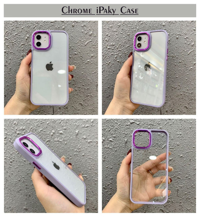 Chrome Clear Hard Protection Case For Oppo