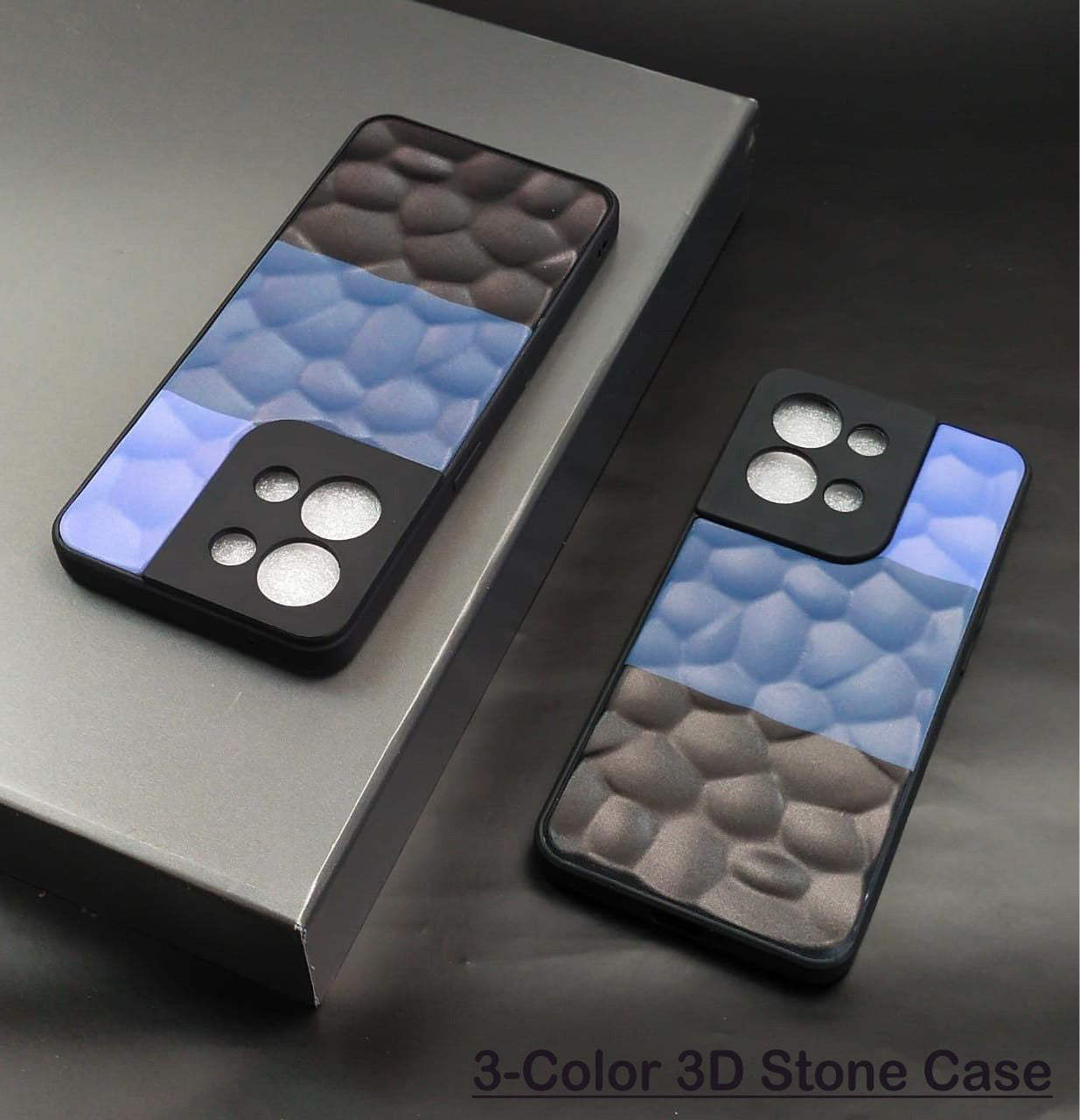 Realme के लिए 3D स्टोन हार्ड केस