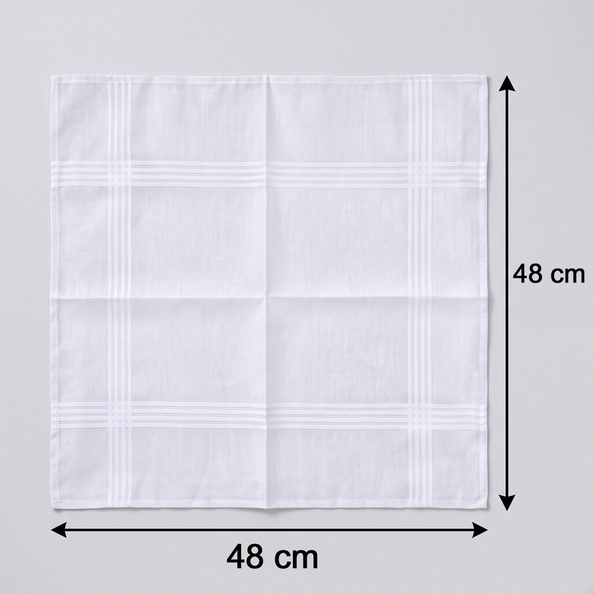 Mens Soft Cotton Handkerchief Rumal for Office and Everyday Use (12 Pc Set)