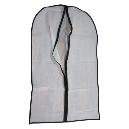 Transparent Garment Cover with Front Zipper (100 × 60 cm, 1 Pc)