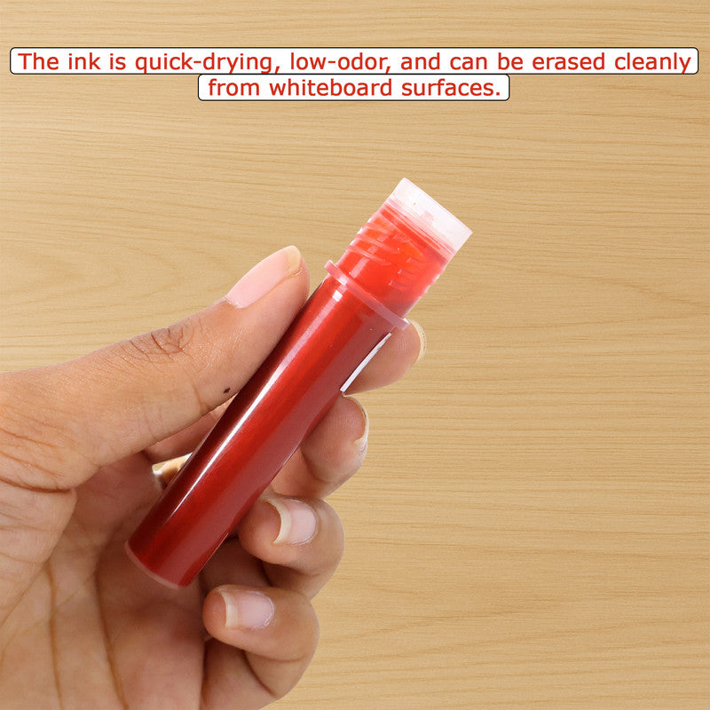 Camlin Whiteboard Marker Ink Cartridge – Red Colour, Quick-Drying & Refillable Cartridge for Camlin Whiteboard Markers