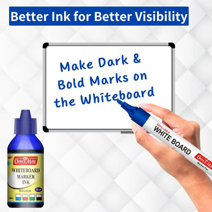 Officemate Whiteboard Marker Ink 100ml – Refillable, Smooth Writing & Quick-Drying Ink