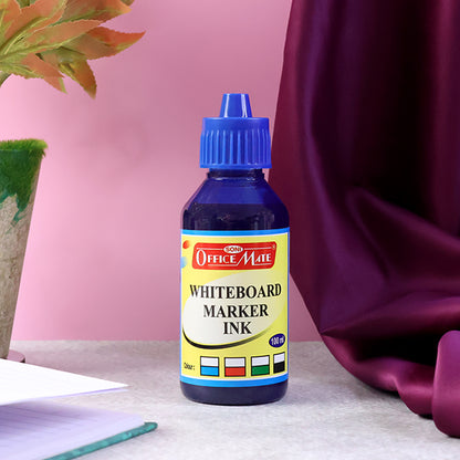 Officemate Whiteboard Marker Ink 100ml – Refillable, Smooth Writing & Quick-Drying Ink