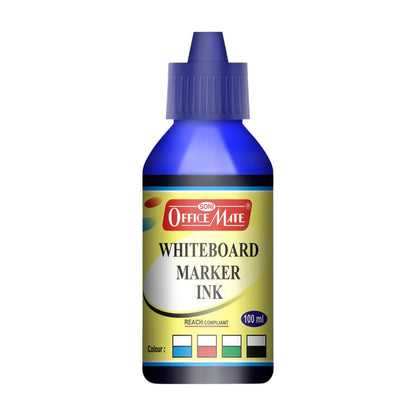 Officemate Whiteboard Marker Ink 100ml – Refillable, Smooth Writing & Quick-Drying Ink