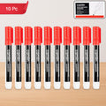 Whiteboard Marker Red – Bold, Refillable Pack of 10