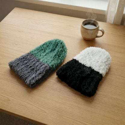 Woolen beanie cap side view