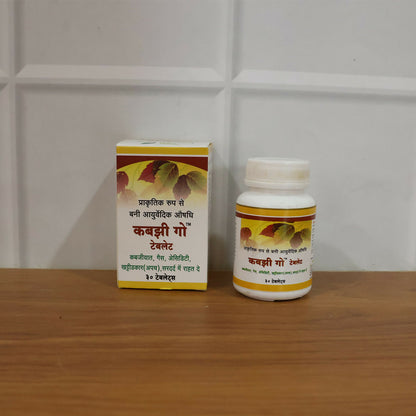Kabbzi Go Ayurvedic Digestive Tablets – Natural Herbal Formula for Gas, Acidity & Indigestion Relief (30 Tab.)