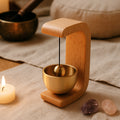 Zen Meditation Bell – Japanese Style Wooden Stand with Brass Chime