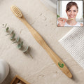 Soft Bamboo Toothbrush, Biodegradable Wooden Toothbrush with Natural Bristles (1 Pc)