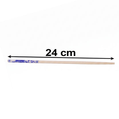Reusable Bamboo Chopsticks with Blue Chinese Print Design (2 Pc)