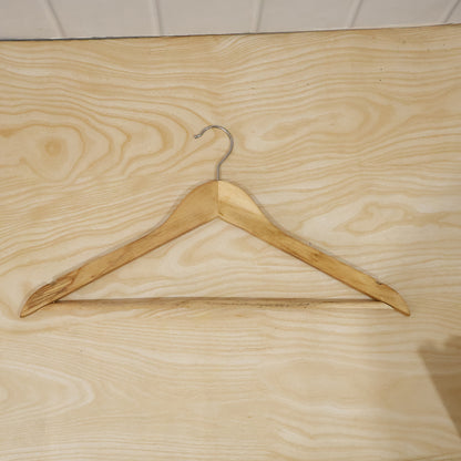 Premium Wooden Cloth Hanger Garment Coat Hanger with Bar for Wardrobe (1 Pc)