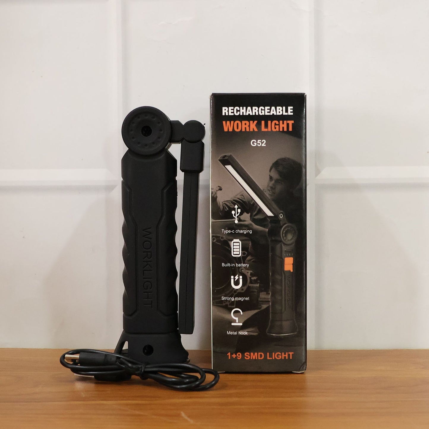 Rechargeable Adjustable Big LED Work Light (1 Pc)