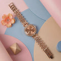 Women’s Luxury Bracelet Watch – Elegant Diamond Detailing & Crystal Strap