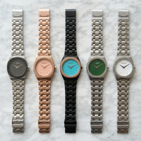 Men’s Rose Gold Chain Watch Analog Wrist Watch Stylish Design Color May Vary