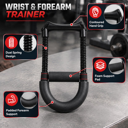 Hand Wrist Forearm Exerciser Spring Grip Strengthener for Hand and Finger Exercise (1 Pc)