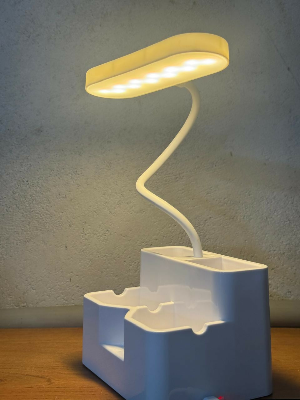 USB powered LED study desk lamp on clean workspace