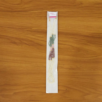 Elegant Multi Strand Pearl Beaded Mala Necklace Traditional Ethnic Jewelry for Women Handmade