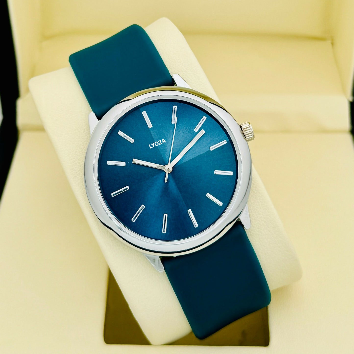 Blue Model with Blue silicone Belt Analog Watch - For Men