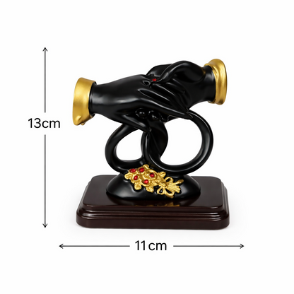 Decorative Couple Hands Showpiece with Stand for Home Décor