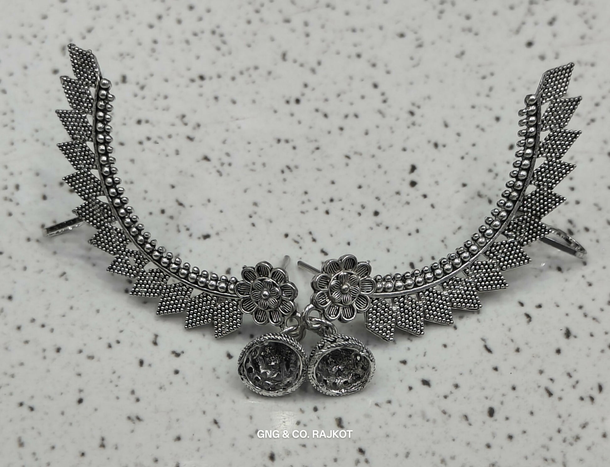 Silver Jhumka Earings