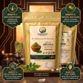 Sanjivanoo Organic Heena (Mehndi) Powder Natural Hair Color Herbal Safe (200 GM)