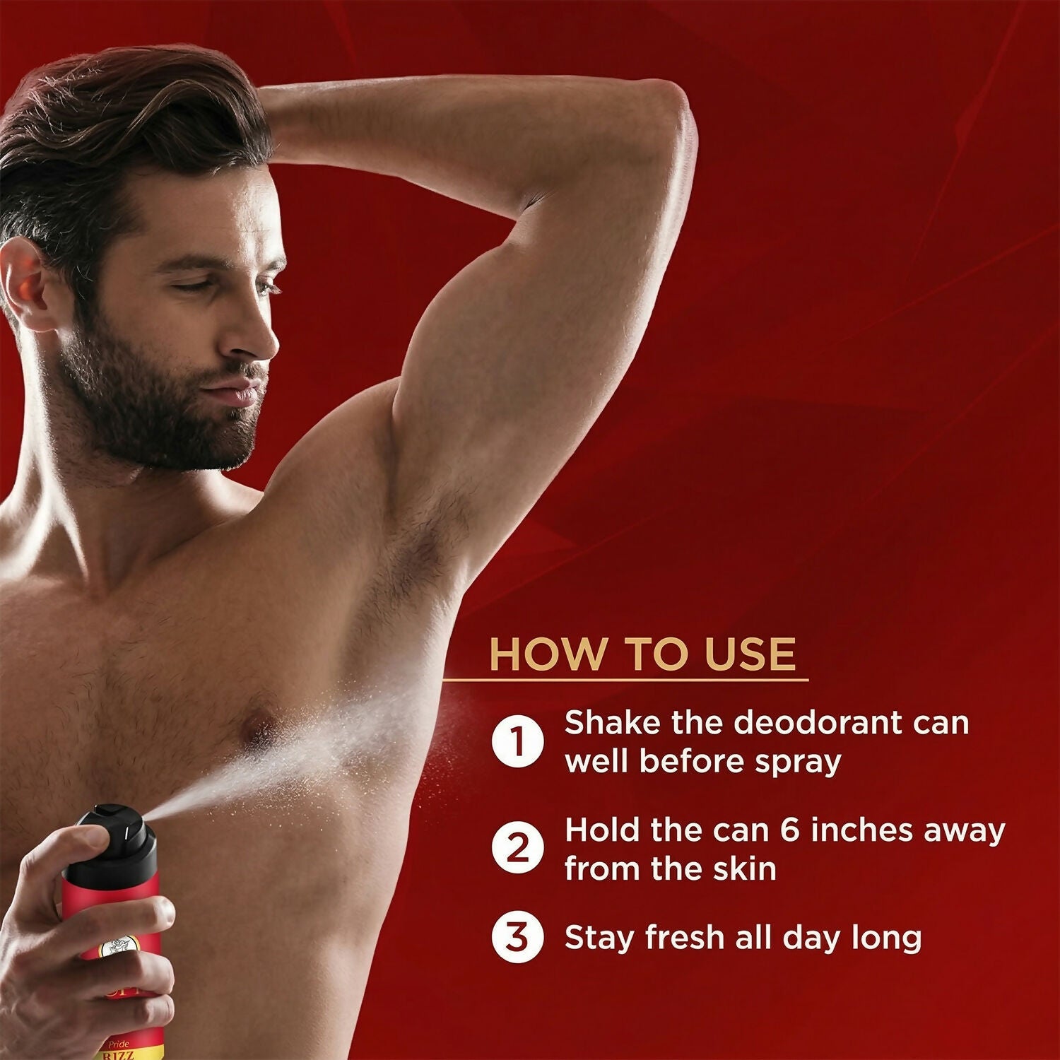 CUPID Deodorant Body Spray - RIZZ Pride Fragrance for Men (150 ml)
