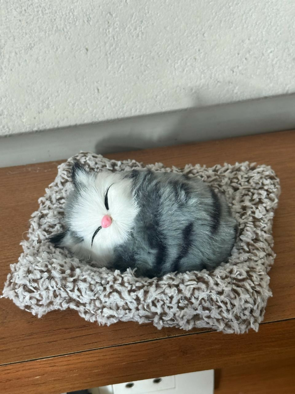 Cute Sleeping Cat Car Dashboard Decor Soft Plush Showpiece