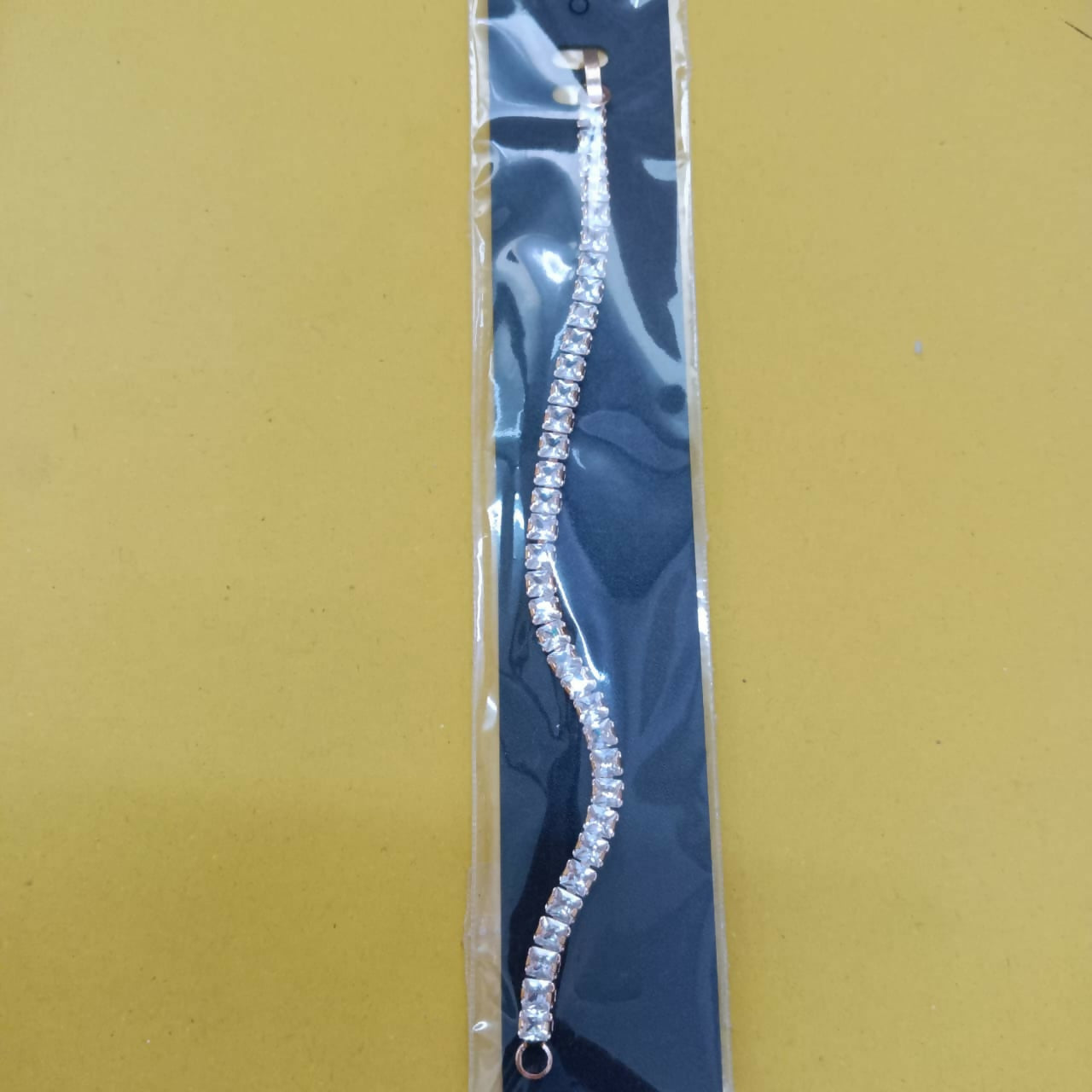 Rose Gold Plated Ad Stone Bracelet