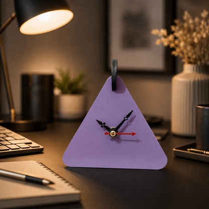Triangle Table Clock 5