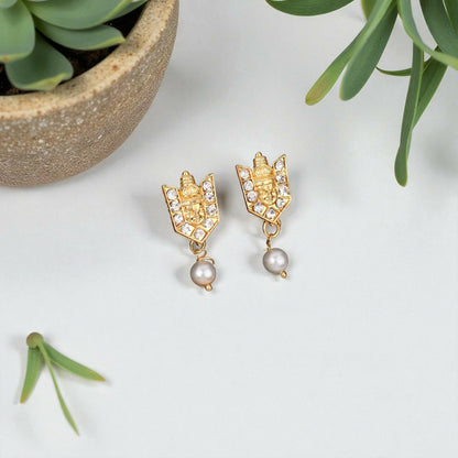 Temple Jewellery Lakshmi Coin Choker with Jhumka Earrings