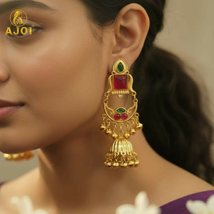 Maharani Designer Jhumkhi Drop Earrings