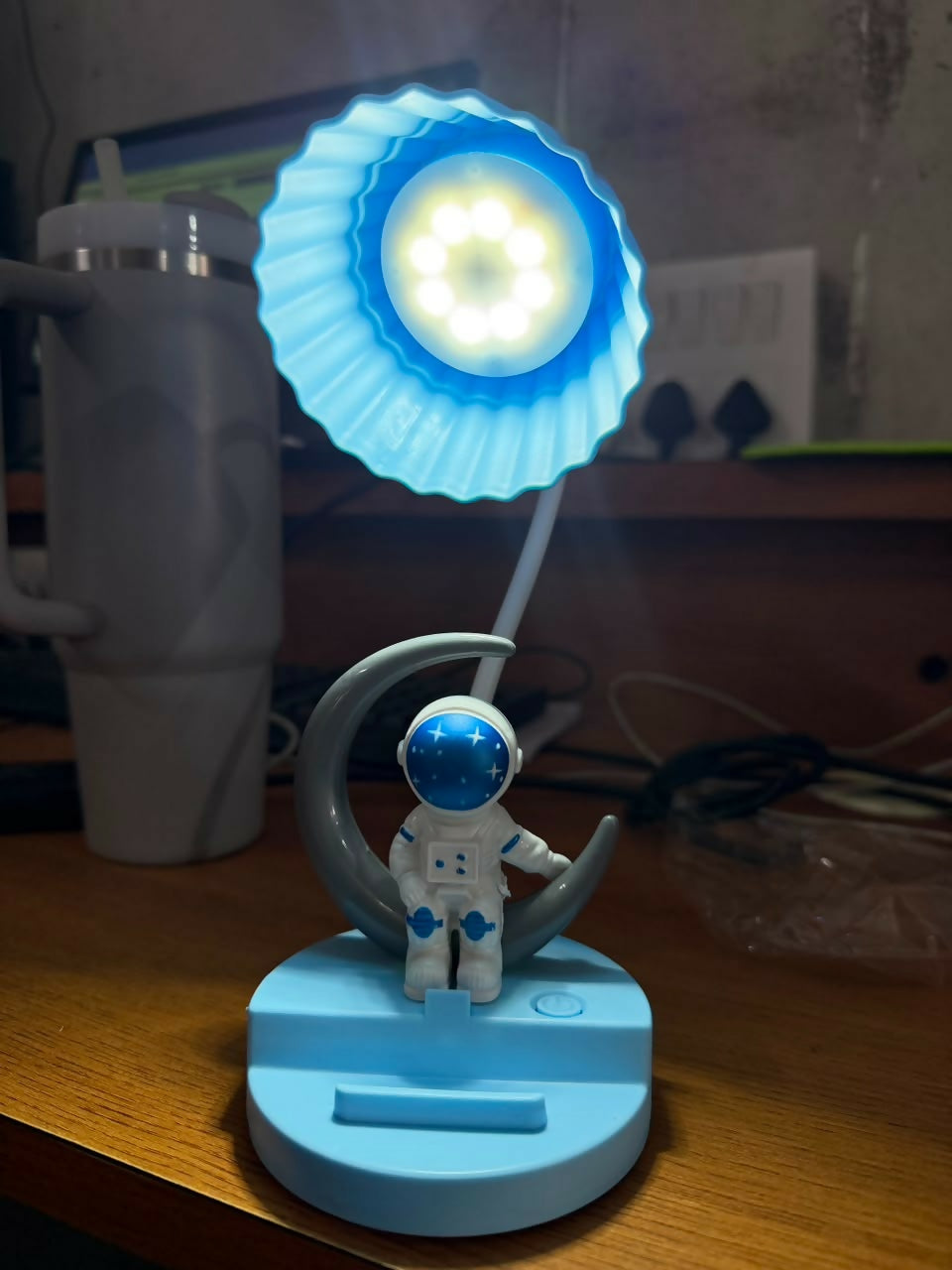 Astronaut 3 Mode Desk Lamp with Mobile Holder & Pencil Sharpener