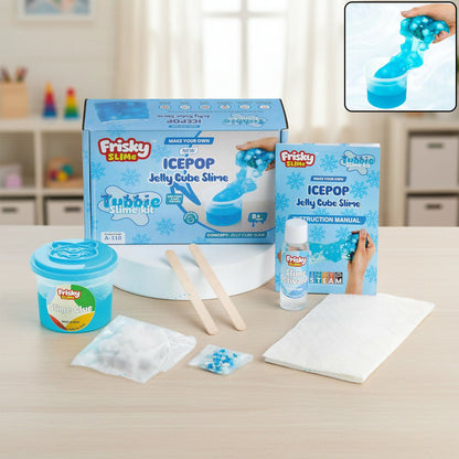 Icepop Jelly Cube Slime Making Kit for Kids – DIY Tubbie Slime Kit with Activator