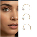 CZ Nose Screw – Secure & Hypoallergenic Nosepin Combo Pack of 3