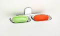 Double Soap Dish – Rustproof Stainless Steel Bathroom Organizer