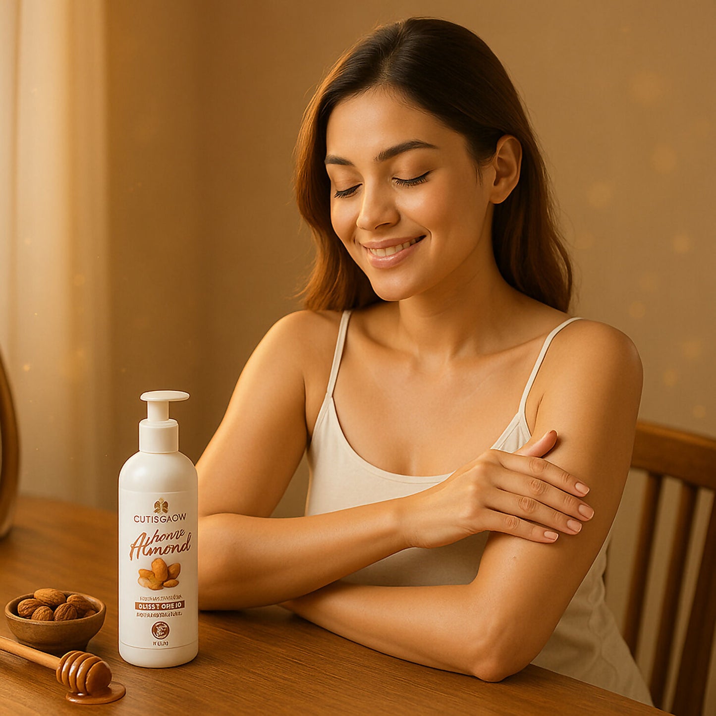 Eyelet CutisGlow Honey Almond Deep Nourishing Body Lotion – Moisturizing & Skin Repair Formula for Dry Skin with 24-Hour Hydration (100ml)