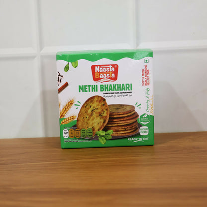 Naasta Baasta Methi Bhakhari Ready-to-Eat Crispy Fenugreek Wheat Snack (200 Gm)