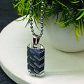 Geometric Chain Pendant Set – Minimalist Men's Jewelry