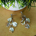 Silver Plated Shell Dangler Earrings – Elegant Coastal Style