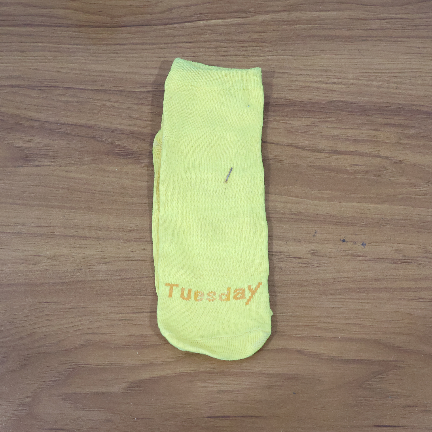Tuesday Theme Yellow Casual Socks (1 Pair)