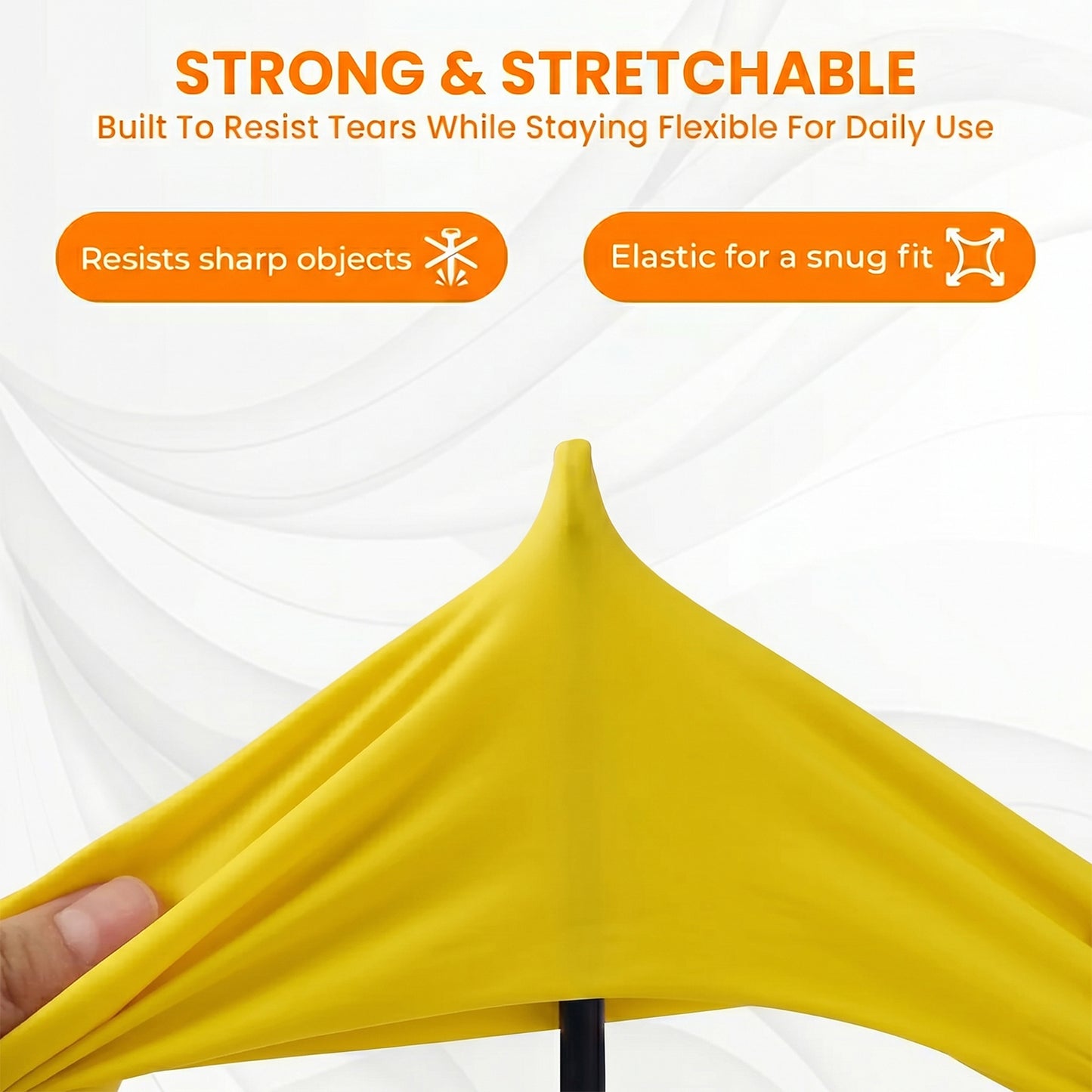 Waterproof yellow dishwashing gloves