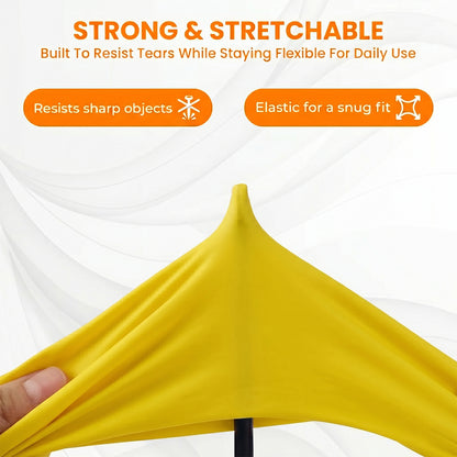 Waterproof yellow dishwashing gloves